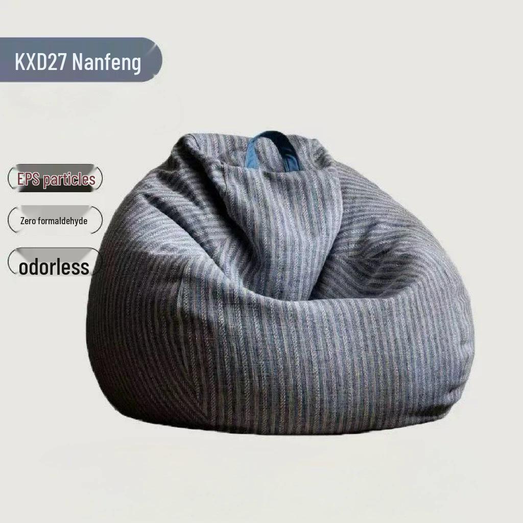 Cotton Linen Striped Washable Bean Bag Sofa for Living Room