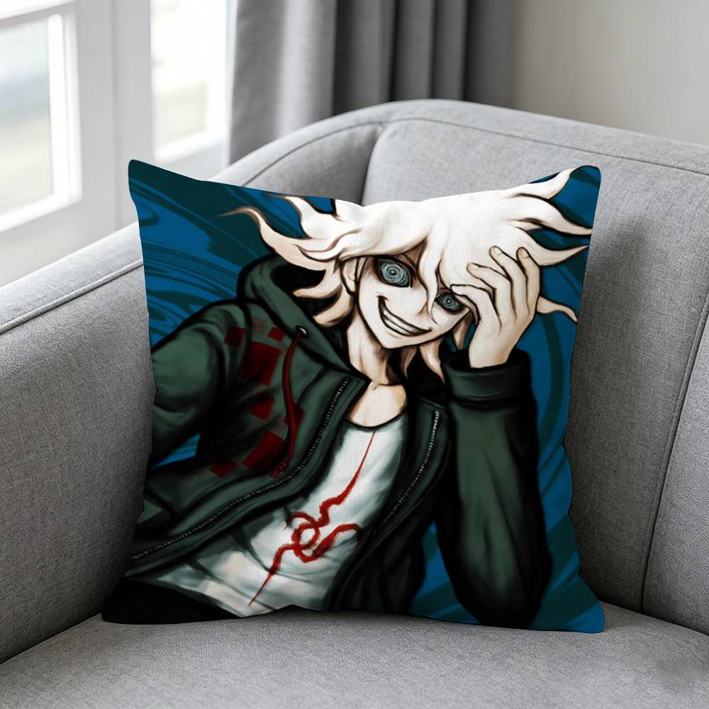 Периферийный аксессуар Danganronpa Круглая наволочка на кнопках Простой однотонный дизайн Сюрприз Для разных стилей спальни