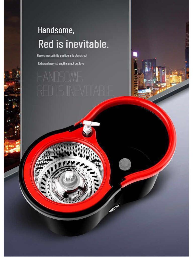 Вращающаяся швабра из нержавеющей стали двойного назначения со сменной насадкой