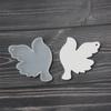 Flexible Silicone Doves Hanging Pendant Molds Hanging Ornament Mold Suitable for Craft Baking Party Decors and Holiday Present