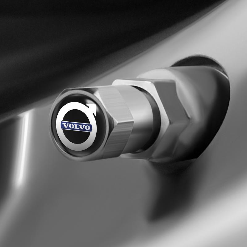 Металлические колпачки на ниппель колеса автомобиля для Volvo Rdesign V90 XC40 V60 S60 V70 XC60 S90 Polestar XC90 V40 V50 AWD Аксессуар