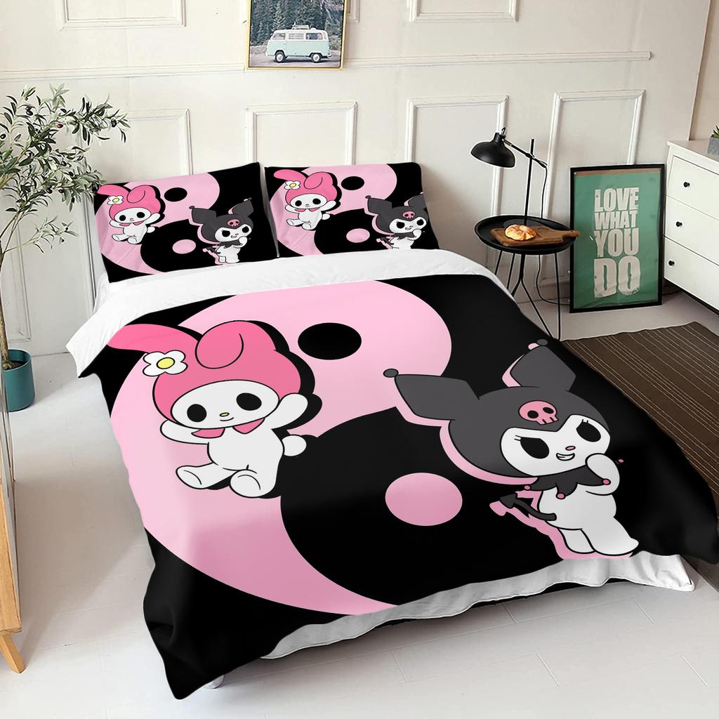 Серия Sanrio Kurome 3-предметный 1 пододеяльник Комплект постельного белья из одного предмета Conforte Luxus Изысканный Подарок на День Рождения Полиэстер Домашний Декор