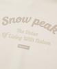 Женская худи Snowpeak Apparel с надписью, полуукороченная (S24Fwfhd63) Кремовый цвет