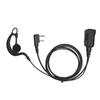 G Shape Earpiece Headset Fit for Kenwood TK 2100 TK 3207 2 Way Radio Earpiece with Push to Talk Key Mic 2 Pin