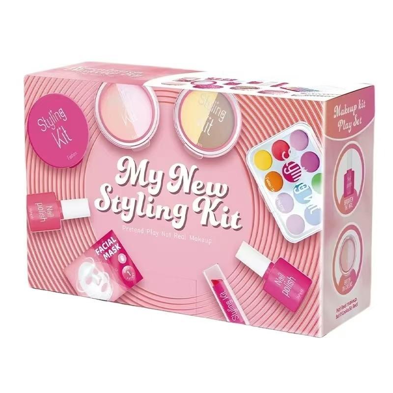 Children'S Play House Simulation Makeup Toy Girl Makeup Set No Liquid Can Not Be Smeared Pink
