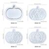 4 Pcs Halloween Pumpkin Silicone Molds Tea Light Holder Plaster Molds Gypsum Molds for Home Crafts