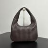 Small Handwoven Crescent Bag Large Capacity Dumpling Minimalist Commuter Shoulder Crossbody