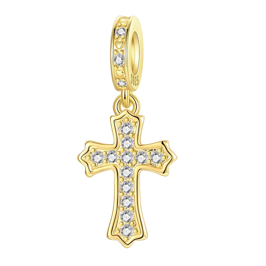 Gold Series Copper Teapot Goldfish Leopard Virgin Mary Pendant Fit Diy Bracelet Necklace Women'S Jewelry Gifts