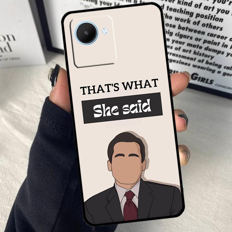 Чехол The Office Dunder Mifflin для Realme C55 C75 C67 C63 C51 C61 C53 C35 C65 C71 11 12 13 14 Pro Plus GT6 GT7 15 Pro