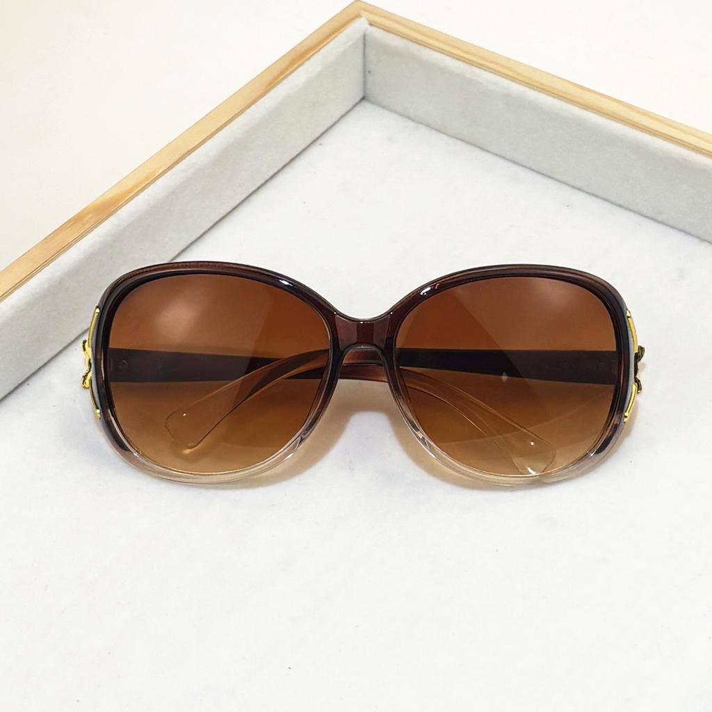 2PCS Fashion Oversized Sunglasses Women Plastic Female Big Frame Gradient Sun Glasses UV400 Mujer