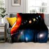 Solar System Soft Plush Sofa Bed Throwing Cartoon Picnic Blankets Modern Flannel Blanket Cover Gedruckt Bettdecke Geschenk