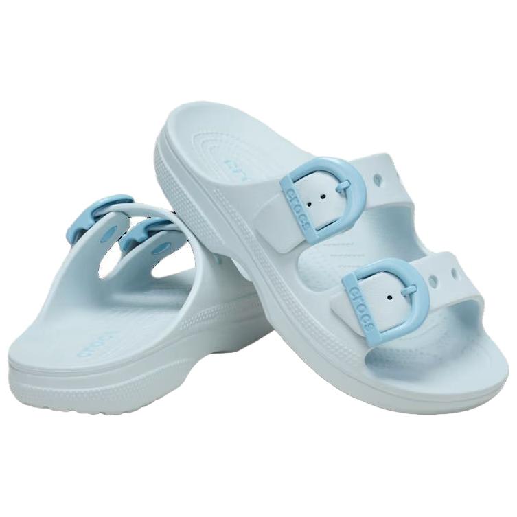Crocs Суббота Износостойкие Шлепанцы для Скольжения Женские Светло-голубые 212867-5EA