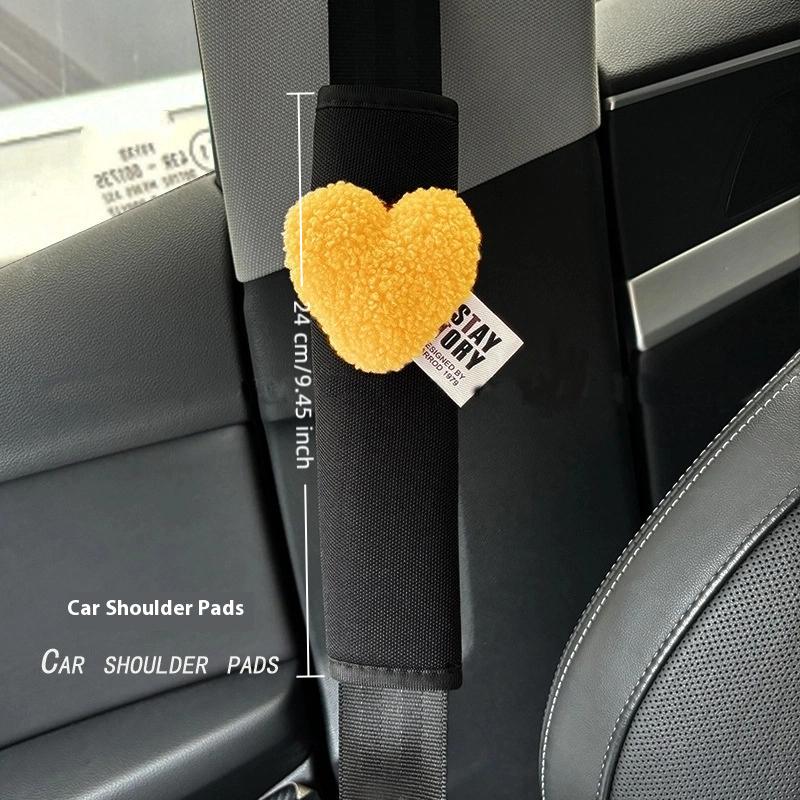 Love Heart Car Styling Seat Belt Cover Soft Chest Protection Car Seatbelt Shoulder Pad Neck Support Cushion Safety Belt Pad