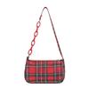Women's Shoulder Bag Retro Plaid Underarm Bags Chain Strap Zipper Casual Designer Mini Handbags Shoulder Bag Ladies Shoulder Bag