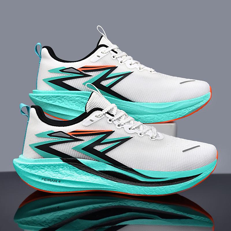 Summer Marathon Air Cushion Sports Running Shoes Men Breathable Lightweight Women's Comfortable Athletic Nonskid Sneakers