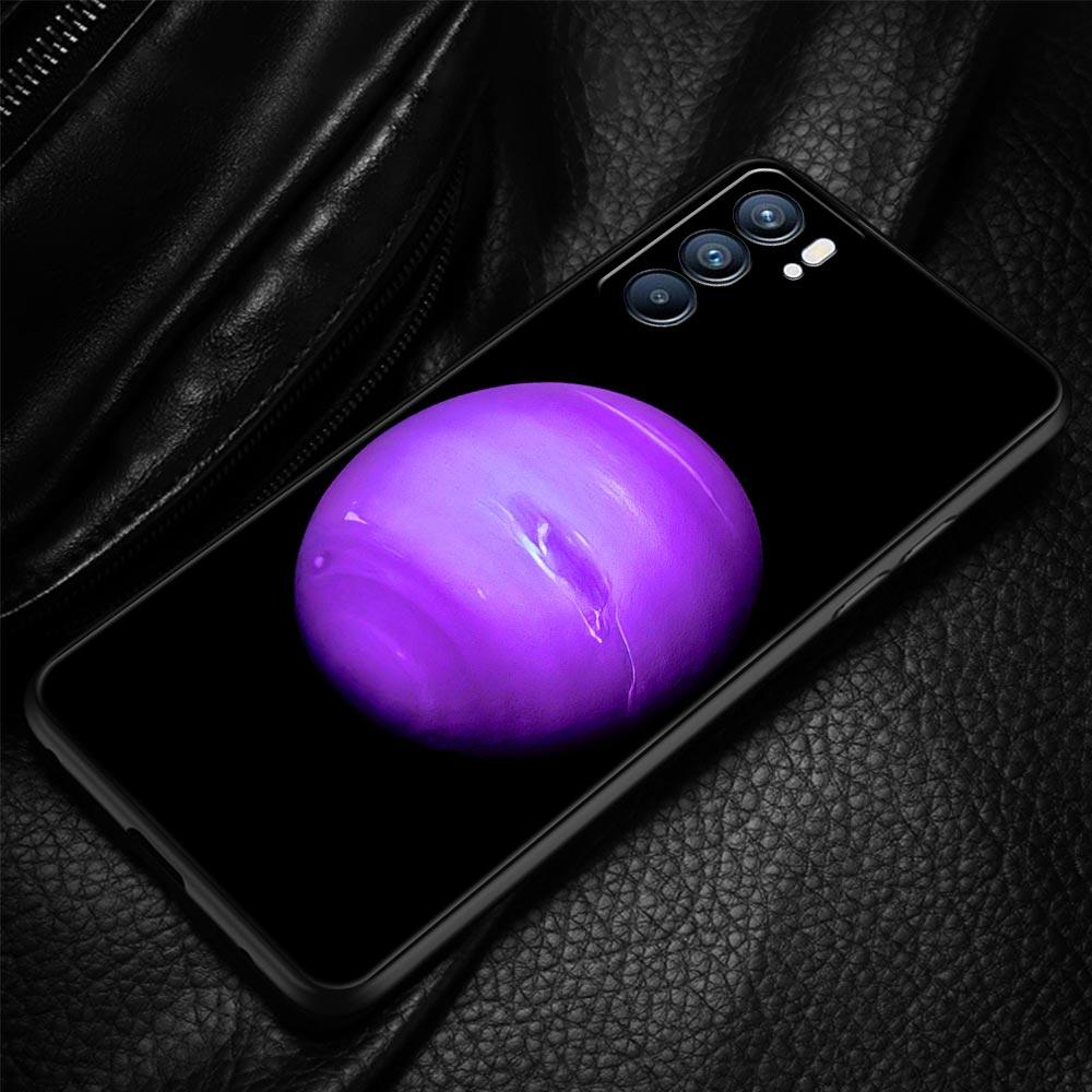 Aesthetic Space Planet Phone Case For Oppo A54 A53 A52 A9 2020 A15 A95 A16 A76 A74 A12 Find X5 Reno7 SE Reno6 Pro Plus 5G Cover