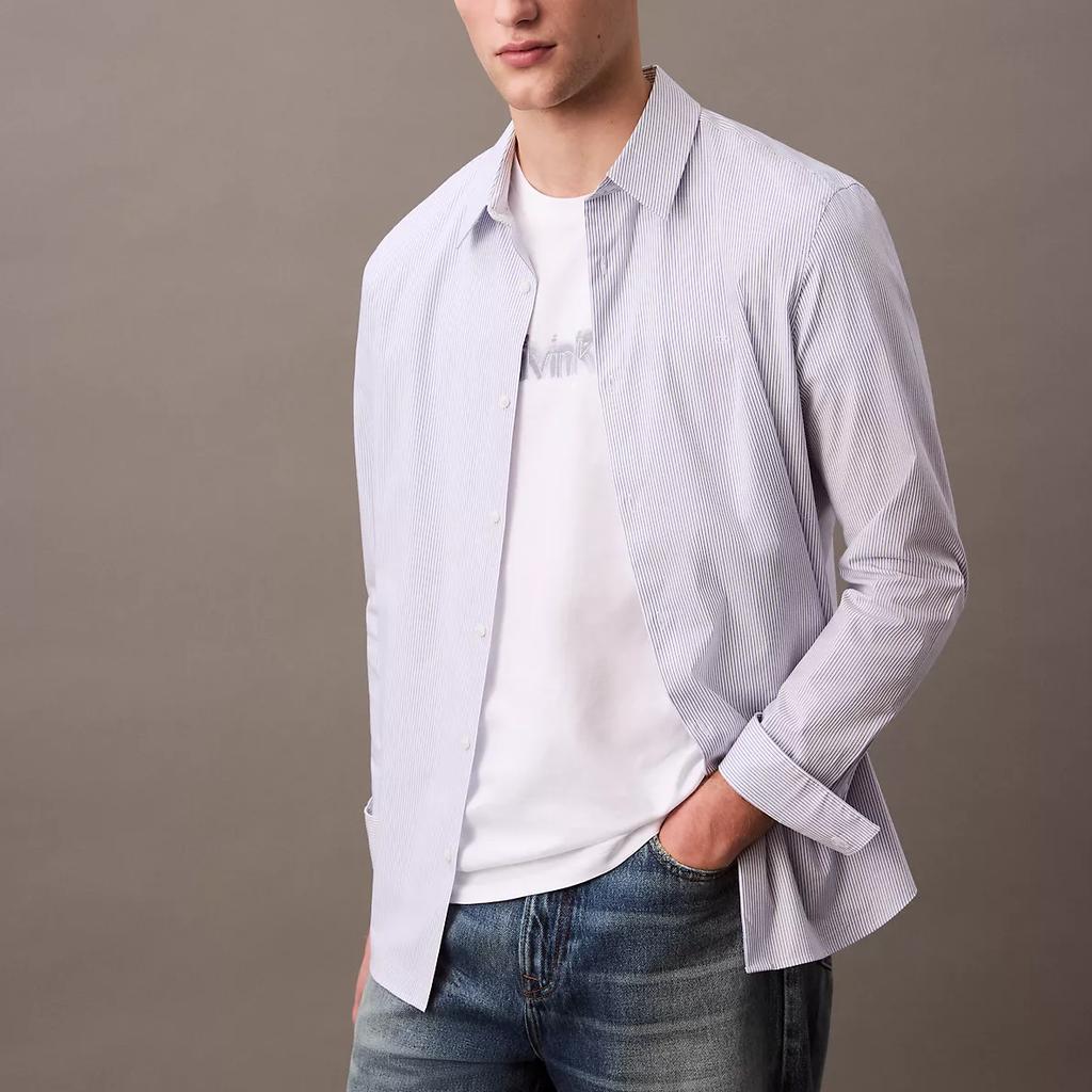 Calvin Klein Минималистичная Удобная Универсальная Повседневная Футболка с Коротким Рукавом с Логотипом Пульверизатора Мужская Топы Ярко-Белая 4RB815G-110