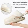 2025 Плюшевые Водонепроницаемые Хлопковые Тапочки: Теплый, Съемный, Унисекс для Осени/Зимы
