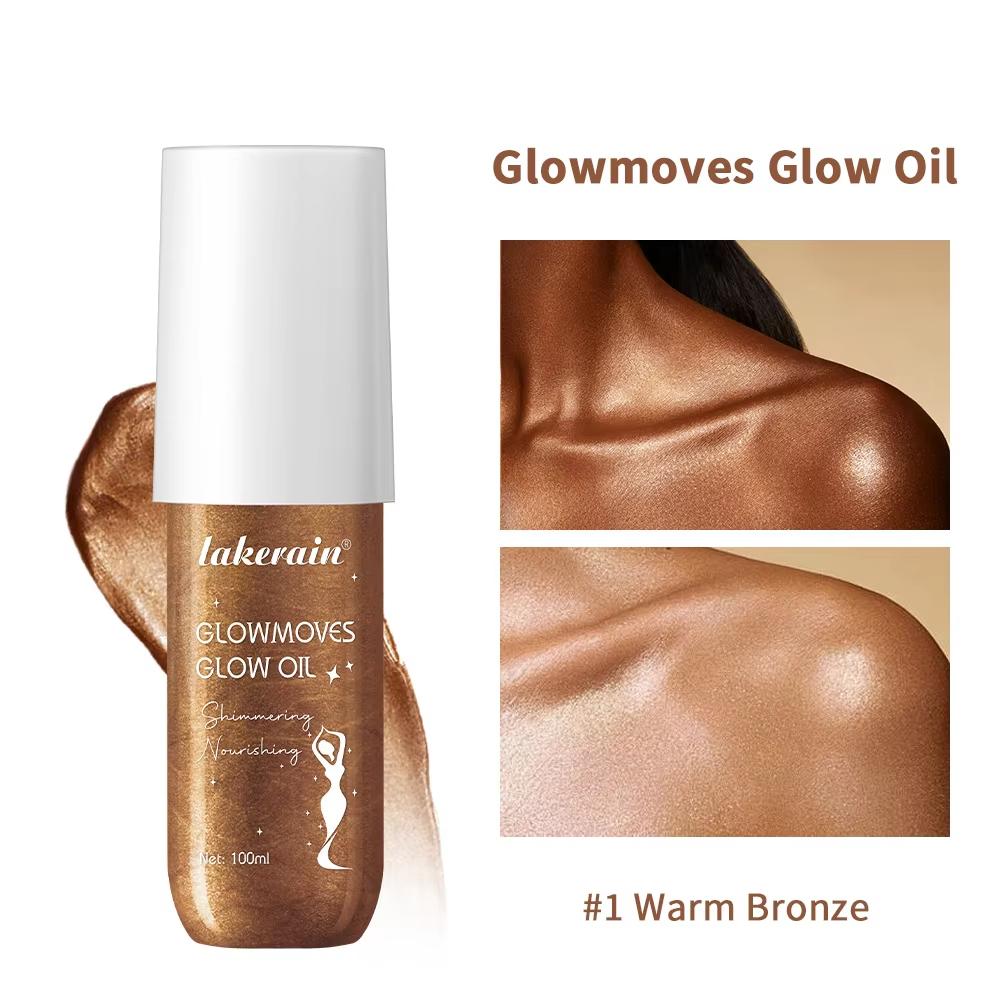 Glowmoves Glow Oil Hydrating Nourishing Facial Body Clavicular Brightening Liquid Fine Sparkling Party Beach Sparkling Oil