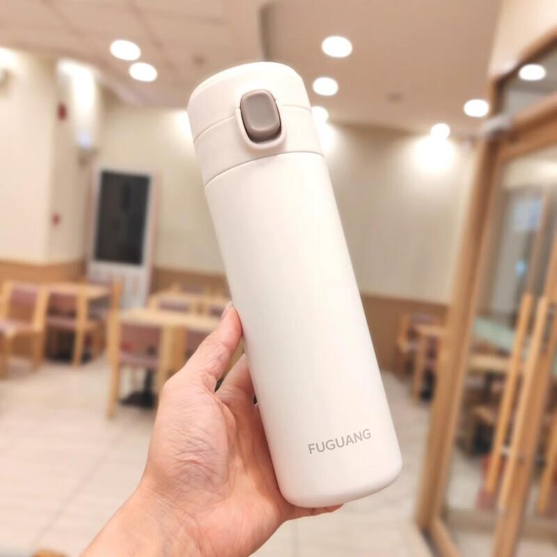FUGUANG Qilan 304 Stainless Steel Pop-Up Lid Thermos Mug