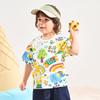 B. Duck Yellow Duck Children's Clothing 2026 New Summer Cartoon Printed Short sleeved Cute T-shirt for Boys and Girls