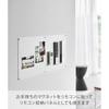 Yamazaki Tower Wall Print Steel Panel L for Gypsum Board White W68×D0.7×H35cm
