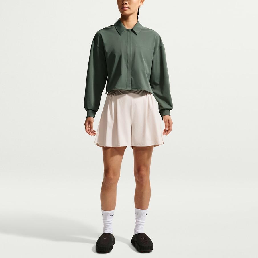 Nike 24.7 Shirts Women's Green Lapel Moderate IR8704-303