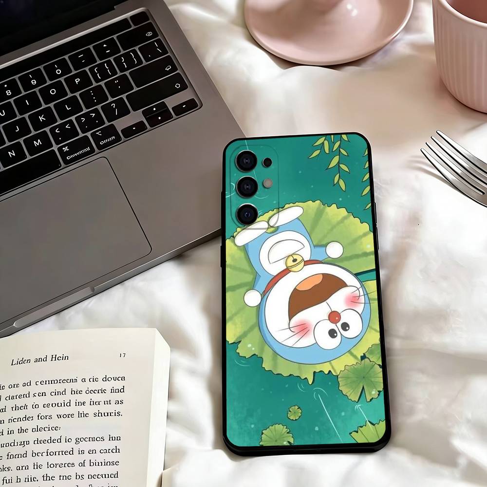 Cute d-Doraemons Cats Poster Phone Case For Samsung S25,S24,S21,S22,S23,S30,Ultra,S20,Plus,Fe,Lite,Note,10,Black Cover