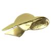 [Q7626] - Golden 'Parisienne' Designer Brooch - 70x40 Mm
