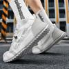 Новые мужские туфли большого размера, модные кроссовки на толстой подошве, мужская повседневная спортивная обувь, дышащие сетчатые мокасины для мужчин hombre