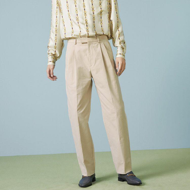Gucci Брюки со стрелками и плиссированной передней частью 743238-ZAAZM-1902
