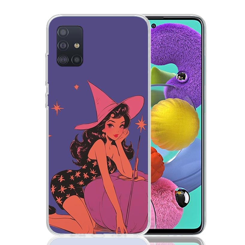 Sexy Halloween Beauty Girls Phone Case for Samsung Galaxy A52 A51 A50S A12 A22 A32 A72 A10S A30S A31 A71 Note 20 Ultra 10 Plus S