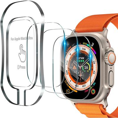 3 шт. Защитная пленка из закаленного стекла с полным покрытием для Apple Watch Ultra 2 9 8 Iwatch 49 мм 49 мм 2022 2023 Защитная пленка Защитные аксессуары