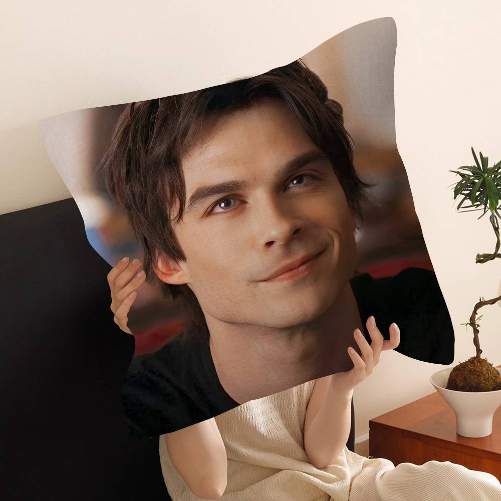 Чехол на подушку Damon Salvatore Дневники вампира Наволочка для автомобильной подушки-плед для дивана Автомобильный Рождественский подарок xсм xсм