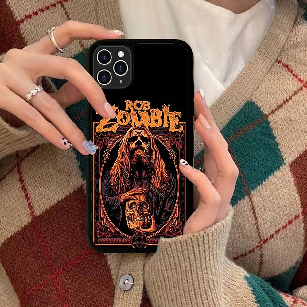 Ретро Чехол для телефона Singer R-Rob Z-Zombie Беспроводная зарядка PC+TPU Для IPhone 11 12 13 14 15 16 17 Pro Max Plus Чехол