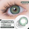 Eyeshare Цветные контактные линзы 2 шт. модные синие мягкие линзы бирюзовые годовые цветные линзы коричневые натуральные косметические линзы 1 пара