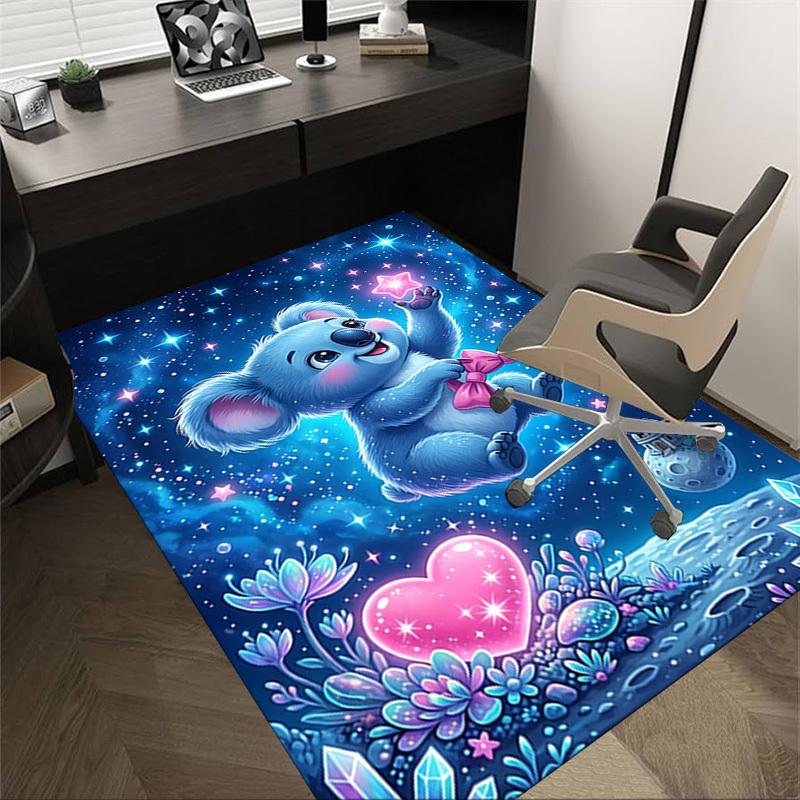 1PC Koala Star Extra Large Non-Slip Floor carpet, Office, family, bedroom, Studio - Large Area Rug,Longlasting Material-K0408