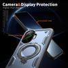 Чехол для Xiaomi POCO F7 5G, военный противоударный жесткий ПК+ТПУ, 360° регулируемое кольцо-подставка на задней панели для Little F7