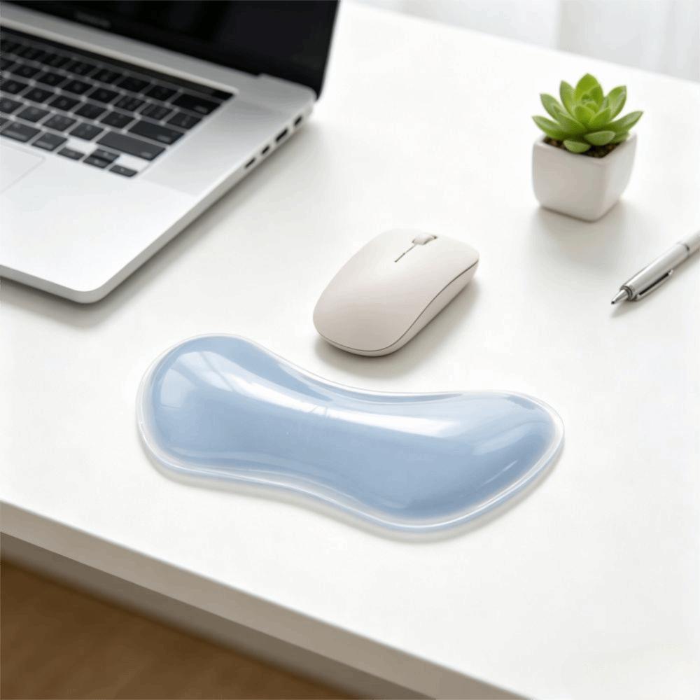 Soft Silicone Mouse Wrist Rest Anti Slip Transparent Base Silicone Wrist Support Hand Pillow Cushion Non Slip