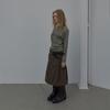 Lcdc Tm Cotton Tailored Midi Skirt (Brown)