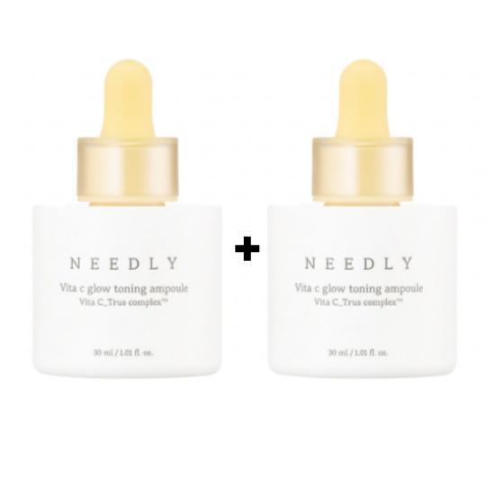 [NEEDLY] Vita C Glow Toning Ampoule 30ml Brightening Vitamin C Serum for Radiant Skin