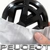 LVAXC1 Car Front Grill Emblem For VW POLO GOLF 5 6 7 7.5 8 MK5 MK6 MK7 MK8 Passat CC Rear Trunk Lid Covers Logo Car Accessories Hub Cap