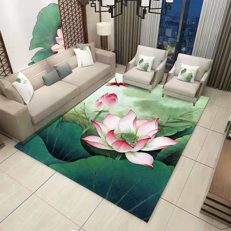 Роскошные большие коврики для гостиной, журнальные столики в китайском стиле, ковры для декора спальни, нескользящие моющиеся напольные коврики, коврик для входа