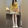Milk-Toned Outfit: Early Spring/Autumn 2026 French Style Loose Shirt with White Short Skirt
