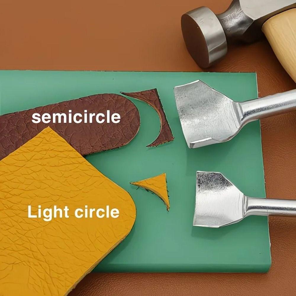 1Pcs 10-50mm Arc-shaped Punch Half Round Wallet Edge Trimming Tool for Belt Strap