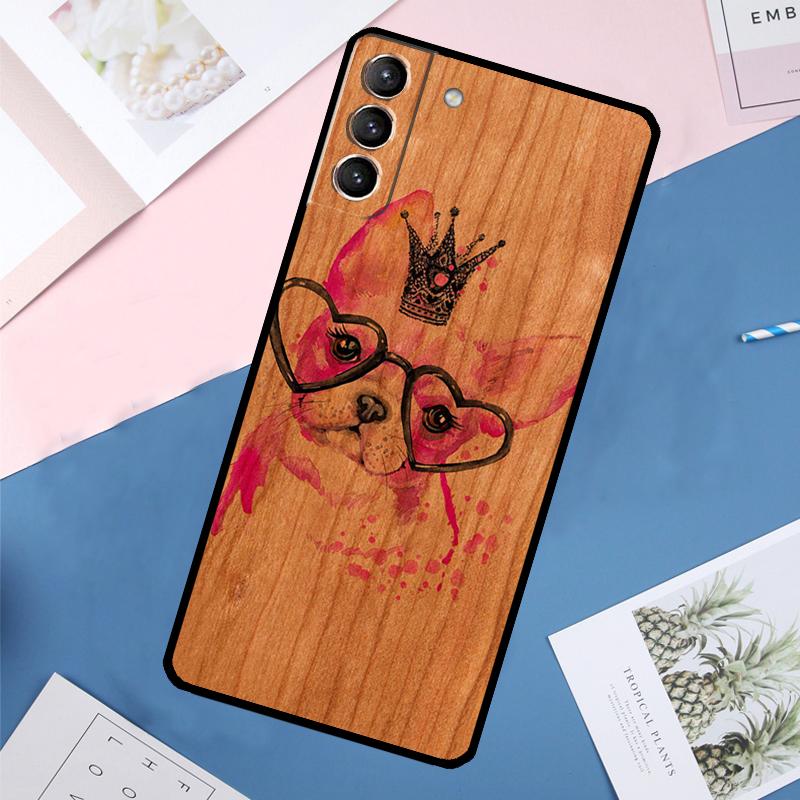 Чехол с изображением животных (Олень Лев Слон) из дерева для Samsung Galaxy S25 Ultra S21 S22 S23 S24 Ultra S9 S10 Plus S20 FE S25 FE Задняя крышка