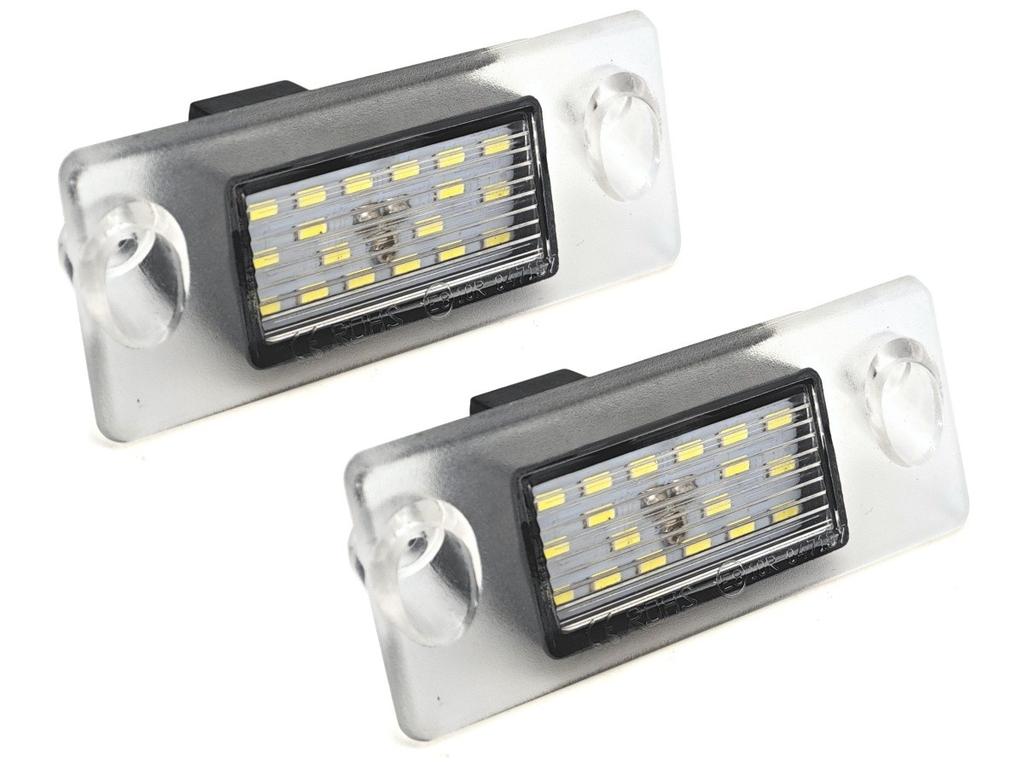 2 шт. светодиодных фонарей подсветки номерного знака 650 лм, совместимых с Audi A3, A4, S5 12 В для бездорожья