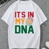 Футболка Juneteenth Its in My DNA для унисекс женщин, мужская, с африканским отпечатком пальца, с коротким рукавом, хлопковые топы для праздника Juneteenth