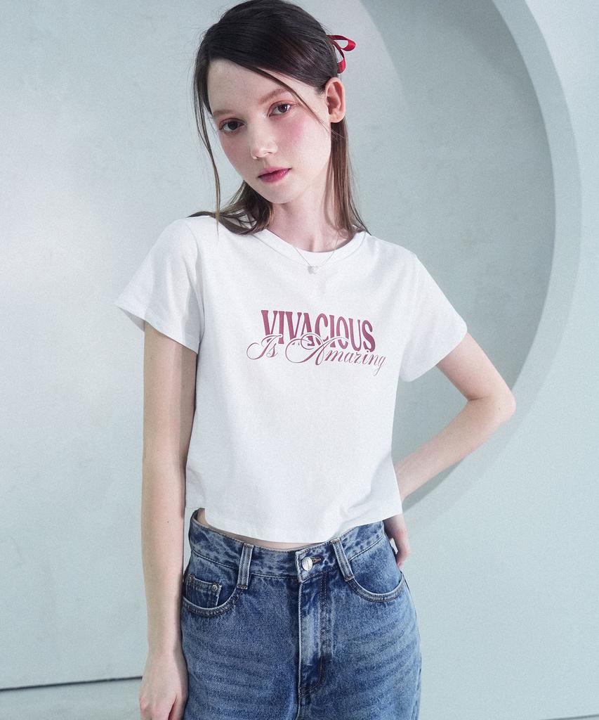VIVACIOUS Crop-топ Chill Белый