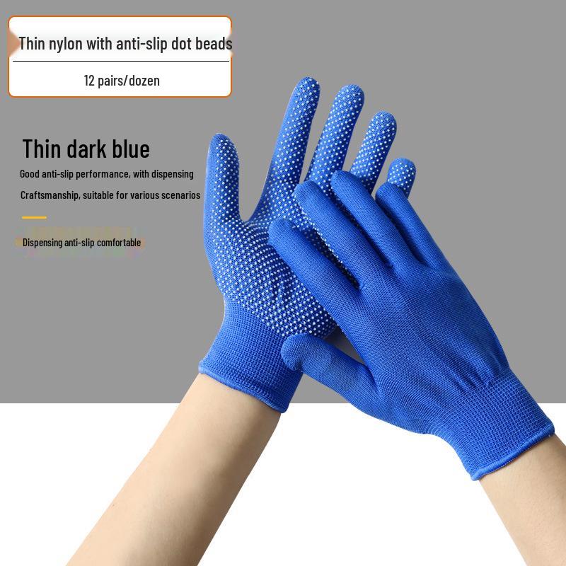 Durable Non-Slip Cotton Work Gloves for Men and Women